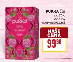 Billa PUKKA čaj nabídka