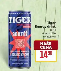 Billa Tiger Energy drink nabídka