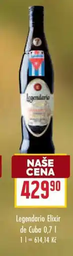 Billa Legendario Elixir de Cuba 0,7 l nabídka