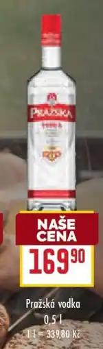 Billa Pražská Vodka nabídka