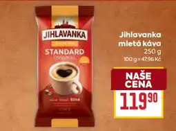 Billa JIHLAVANKA mletá káva nabídka