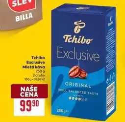 Billa Tchibo Exclusive mletá káva nabídka