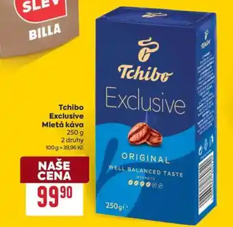 Billa Tchibo Exclusive mletá káva nabídka