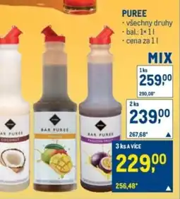 Makro Puree nabídka