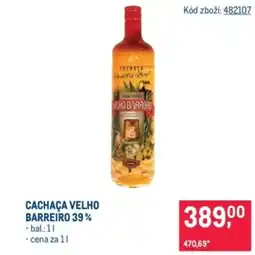 Makro Cachaça velho barreiro 39% nabídka