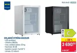 Makro Chladicí vitrína GSC2125 nabídka
