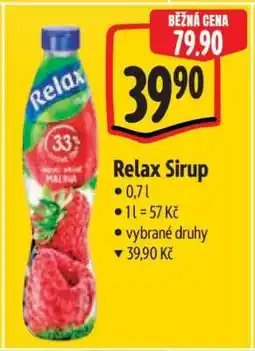Albert Relax Sirup nabídka