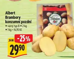 Albert Albert Brambory konzumní pozdní nabídka