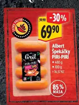 Albert Albert špekáčky PIRI PIRI nabídka
