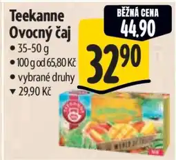 Albert Teekanne ovocný čaj nabídka