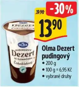 Albert Olma Dezert pudingový nabídka