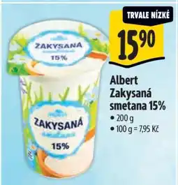 Albert Albert Zakysaná smetana 15% nabídka