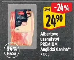 Albert Albertovo uzenářství PREMIUM Anglická slanina nabídka