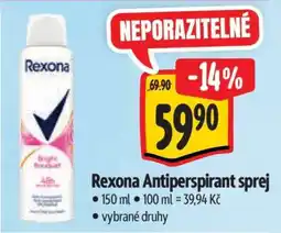 Albert Rexona antiperspirant sprej nabídka