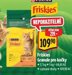 Albert Friskies granule pro kočky nabídka