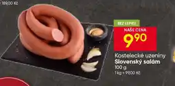 Hruška Kostelecké uzeniny Slovenský salám nabídka