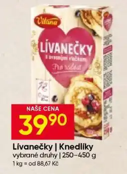 Hruška Lívanečky | Knedlíky nabídka