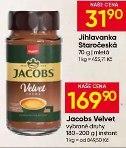 Hruška Jacobs Velvet nabídka