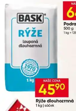 Hruška Rýže dlouhozrnná nabídka