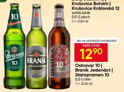 Hruška Ostravar 10 | Braník Jedenáct | Staropramen 10 nabídka