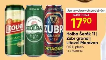 Hruška Holba Šerák 11 Zubr Grand Litovel Moravan nabídka