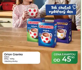 Tamda Foods Orion Granko kakao nabídka