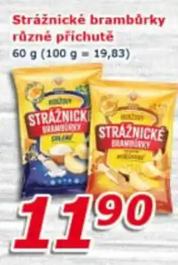 ESO MARKET STRÁŽNICKÉ Brambůrky různé příchutě nabídka