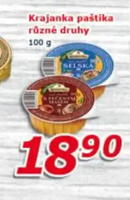 ESO MARKET Krajanka paštika různé druhy nabídka