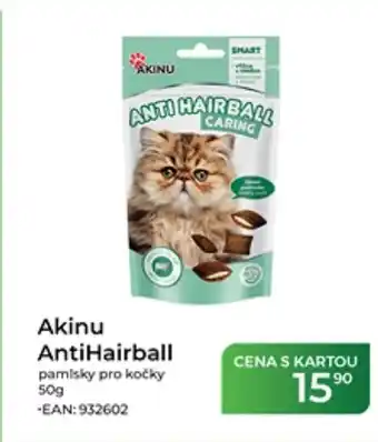 Tamda Foods Akinu AntiHairball pamlsky pro kočky nabídka