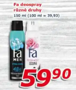 ESO MARKET FA Deospray různé druhy nabídka