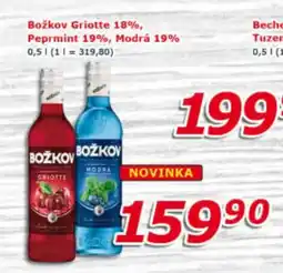 ESO MARKET BOŽKOV Griotte 18%, peprmint 19%, modrá 19% nabídka