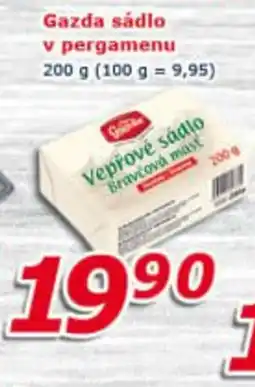 ESO MARKET GAZDA SÁDLO V pergamenu nabídka