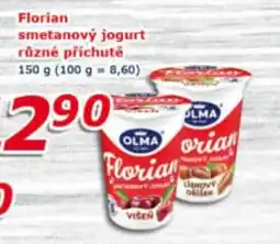 ESO MARKET Florian smetanový jogurt různé příchutě nabídka