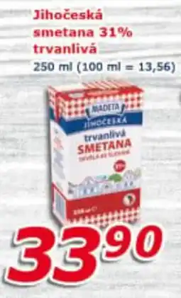 ESO MARKET JIHOČESKÁ Smetana 31% trvanlivá nabídka