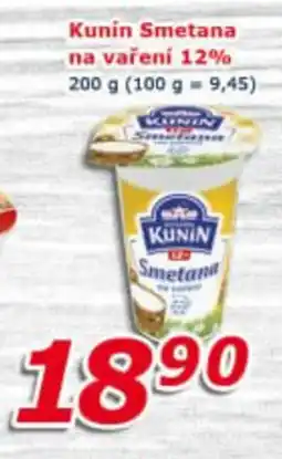 ESO MARKET KUNIN Smetana na vaření 12% nabídka