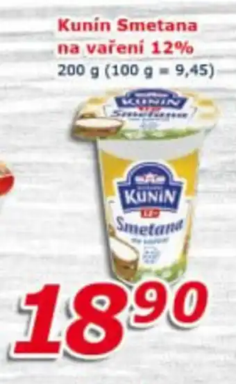 ESO MARKET KUNIN Smetana na vaření 12% nabídka