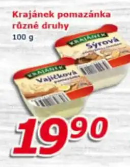 ESO MARKET KRAJÁNEK Pomazánka různé druhy nabídka