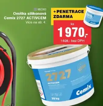 Omítka silikonová Cemix 2727 ACTIVCEM