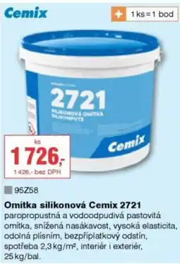 DEK Omítka silikonová Cemix 2721 nabídka