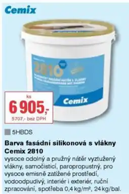 DEK Barva fasádní silikonová s vlákny Cemix 2810 nabídka