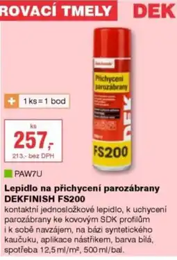 DEK Lepidlo na přichycení parozábrany DEKFINISH FS200 nabídka
