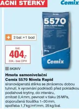 DEK Hmota samonivelační Cemix 5570 Nivela Rapid nabídka