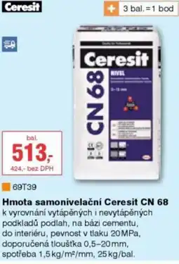 DEK Hmota samonivelační Ceresit CN 68 nabídka