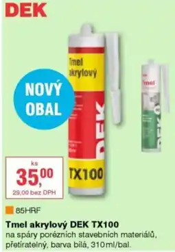 DEK Tmel akrylový DEK TX100 nabídka