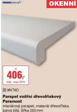 DEK Parapet vnitřní dřevotřískový Paramont nabídka