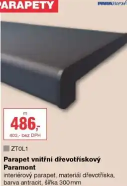 DEK Parapet vnitřní dřevotřískový Paramont nabídka