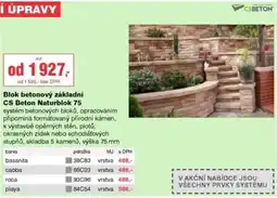 DEK Blok betonový základní CS Beton Naturblok 75 nabídka