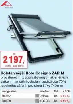 DEK Roleta vnější Roto Designo ZAR M nabídka