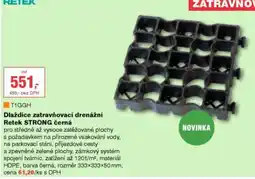 DEK Dlaždice zatravňovací drenážní Retek STRONG černá nabídka