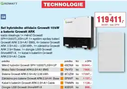 DEK Set hybridního střídače Growatt 10kW a baterie Growatt ARK nabídka